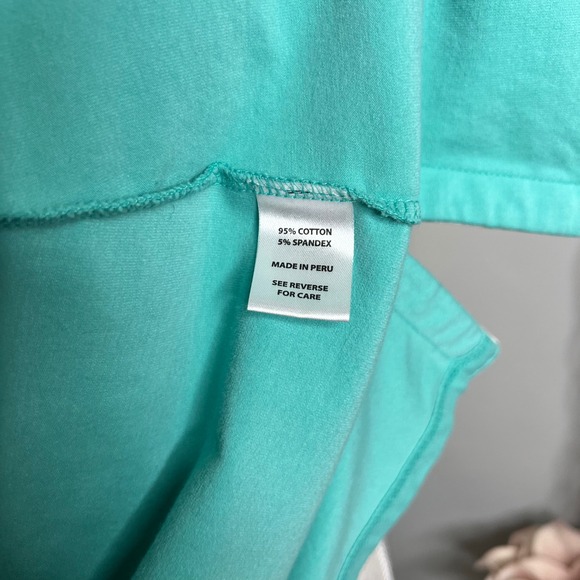 Spartina 449 Tunic Dress Sleeveless Turquoise Blue Stretch Beach Women's Size XL - Picture 11 of 11